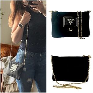 Prada Crossbody Clutch Cosmetic Pouch